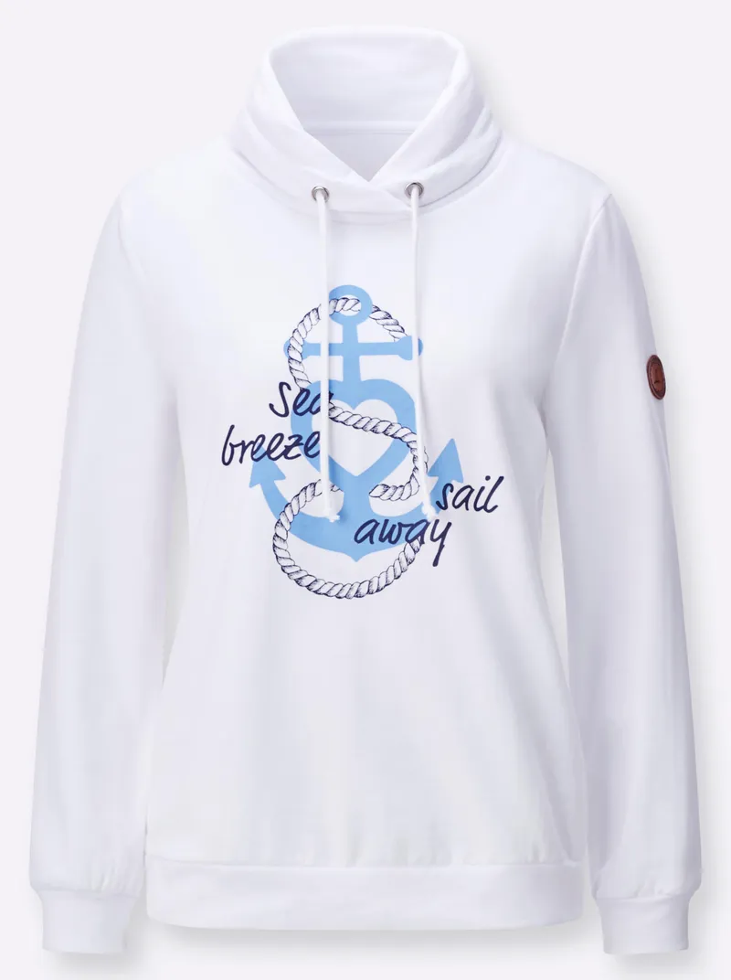 Witt Sweatshirt weiß, Weiß, – Produktbild 1 von 2