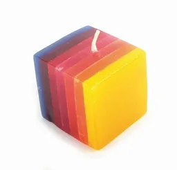El Puente El Puente Kerze "Regenbogen" | Fair Trade & Handmade aus Indien – Produktbild 1 von 1