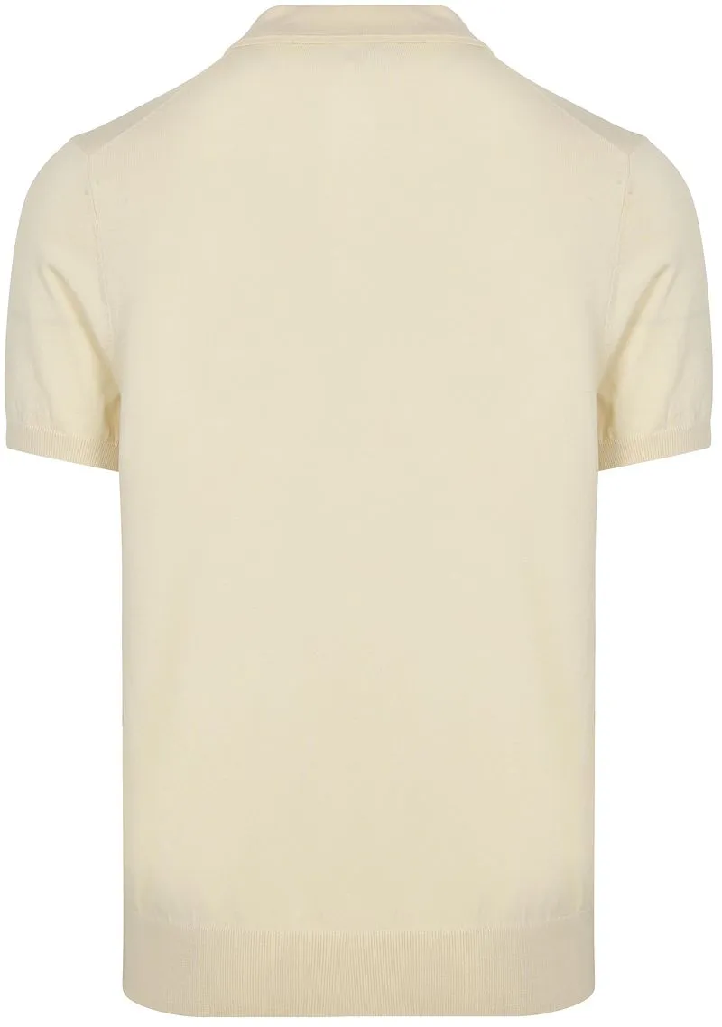 Profuomo Profuomo Strick-Poloshirt Ecru - Größe S, Wollweiß, – Produktbild 1 von 5