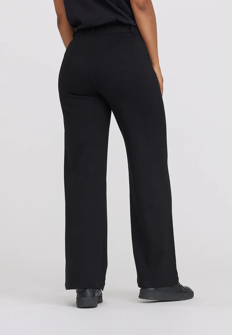 LAURIE LAURIE Damen vegan Hose Donna Loose Sl Schwarz Gebürstet, Schwarz, – Produktbild 1 von 1