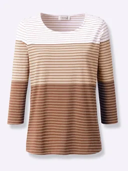 Witt Ringelshirt braun-ecru-geringelt – Produktbild 1 von 1