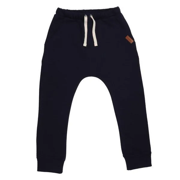 Walkiddy Kinder Jogginghose GOTS zertifiziert, Bio-Baumwolle, navy, weich, elastischer Bund, bequem – Walkiddy – Produktbild 1 von 1