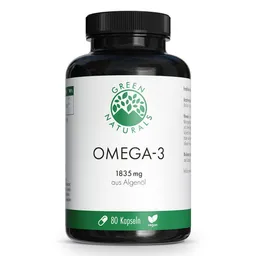 Green Naturals GREEN NATURALS Omega-3 Kapseln 1835 mg vegan + DHA – Produktbild 1 von 1