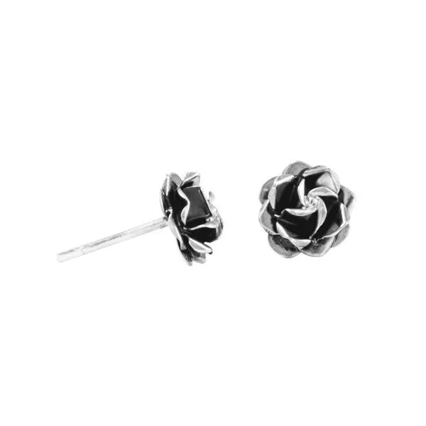 pakilia pakilia Silber Ohrstecker Mini Rose Fair-Trade und handmade, Rosa, – Produktbild 6 von 8