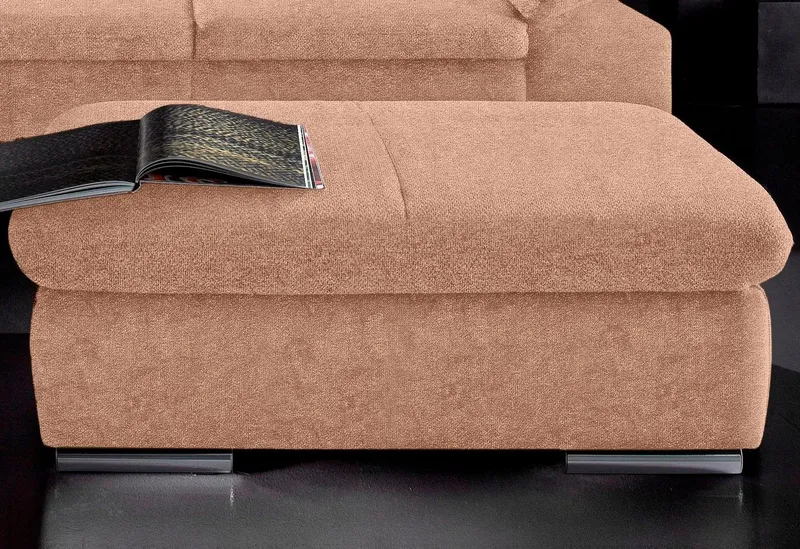sit&more Polsterhocker Alcudia, Braun, – Produktbild 1 von 4