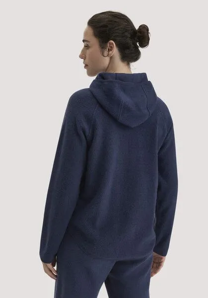 hessnatur hessnatur Fleece Hoodie Relaxed ACTIVE LIGHT aus reiner Bio-Baumwolle, Mitternachtsblau, – Produktbild 5 von 7
