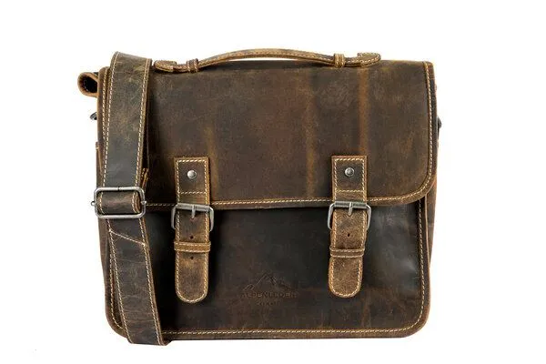 Alpenleder Alpenleder Messenger Bag TOURER, Old havanna, – Produktbild 2 von 4