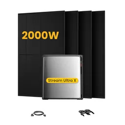 EcoFlow EcoFlow Stream Ultra X, All-in-One Speicher für Balkonkraftwerke, mit 4 x 500 Bifaziale Solarmodule, by Powerness - Stream Ultra X | 3840Wh / ohne Zubehör / Selbstabholung – Produktbild 1 von 1