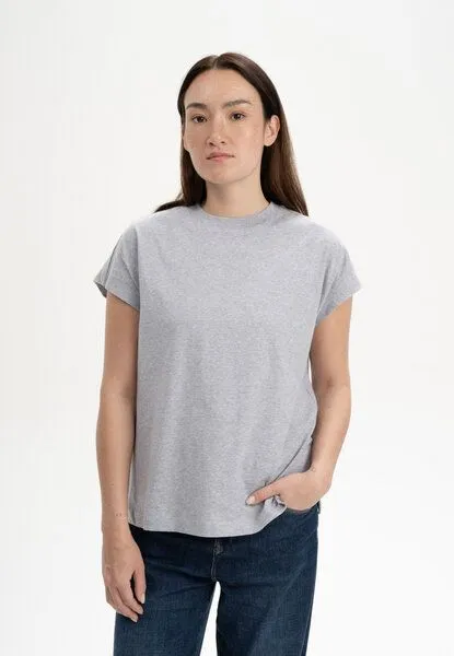 MELA T-Shirt MADHU | von MELA | Fairtrade & GOTS zertifiziert, Grau melange, – Produktbild 1 von 4