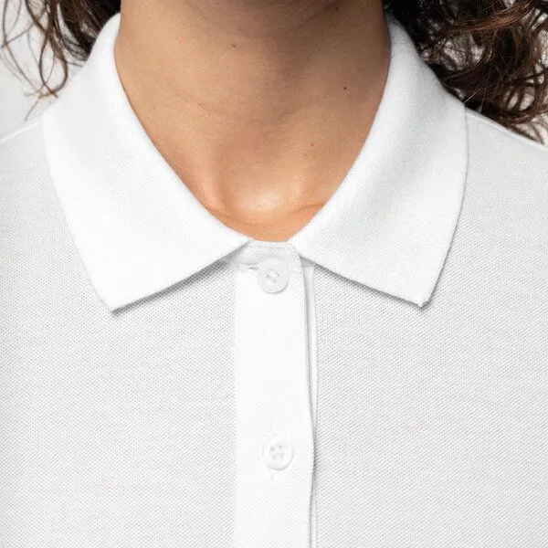 YTWOO YTWOO Damen Piqué-Polo Langarm, Weiß, – Produktbild 3 von 4