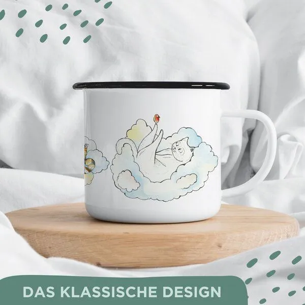 LIGARTI Emaille Tasse – Hettie & Friends – LIGARTI Tiermanufaktur – Produktbild 4 von 4
