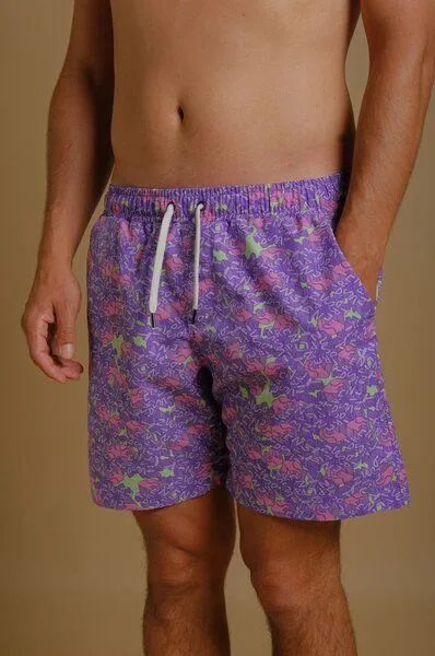Trendsplant Trendsplant Trippyplant Seaqual®Yarn Swim Short Sour Grape, Lila, – Produktbild 4 von 4