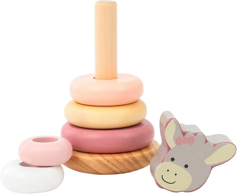Sterntaler Sterntaler Stapelspielzeug Emmi Girl Stapelturm Holz, Rosa, – Produktbild 1 von 4