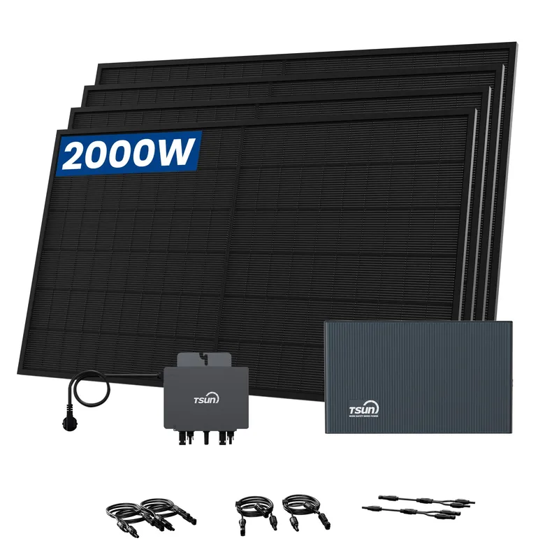 TSUN TSUN DCU2000Lite Batteriespeicher für Balkonkraftwerke, mit 4 x 500W Bifaziale Solarmodule - 2kWh / Selbstabholung – Produktbild 1 von 1