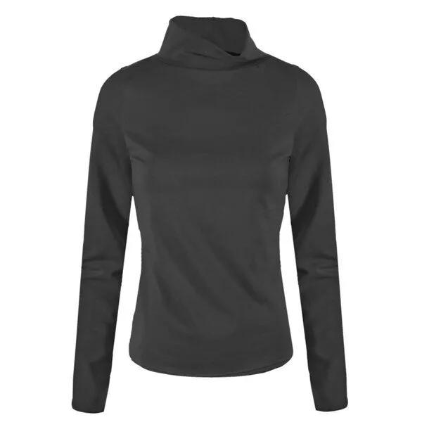 Frija Omina Frija Omina Bio-Rollkragen-Shirt Rolli, Anthrazit (grau), – Produktbild 1 von 2