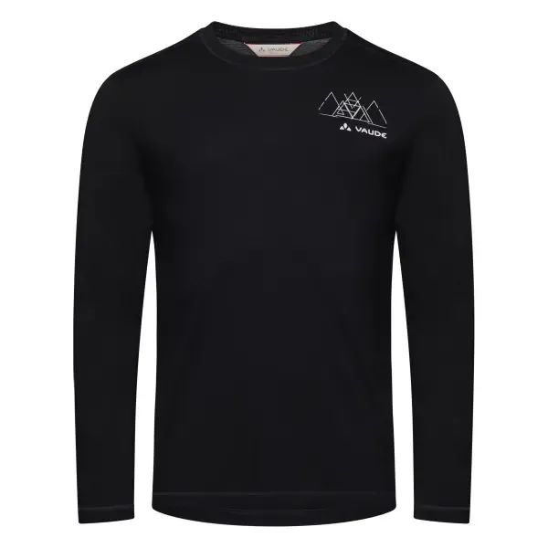 Vaude Langarmtrikot aus Wolle VAUDE Monviso II, Noir, – Produktbild 1 von 1