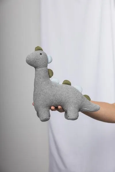 Tranquillo Tranquillo Kuscheltier DINO, Grau, – Produktbild 6 von 6