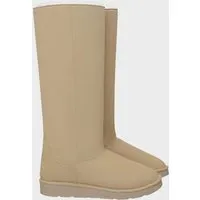 The New Orchard Damen vegan Stiefel Classic Long Naturbeige, Beige, – Produktbild 1 von 1