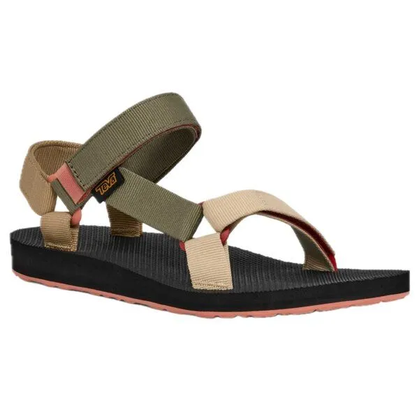 Teva TEVA Vegan Sandale Damen - Original Universal, Burnt olive (schwarz, olive, rosa), – Produktbild 1 von 5