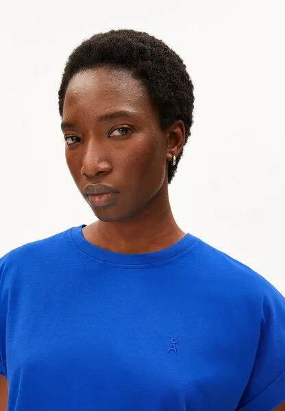 ARMEDANGELS ARMEDANGELS IDAARA Damen T-Shirt aus 100% Bio-Baumwolle, Dynamo blue, – Produktbild 3 von 4