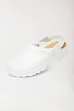 BERUFSBEKLEIDUNG Berufs-Clog, weiß,  Permair Leder Unisex, weiß - Berufsbekleidung.de – Produktbild 1 von 1