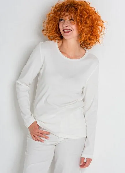 Heidekönigin Heidekönigin Langarmshirt Pure Cotton, Ecru, – Produktbild 2 von 4