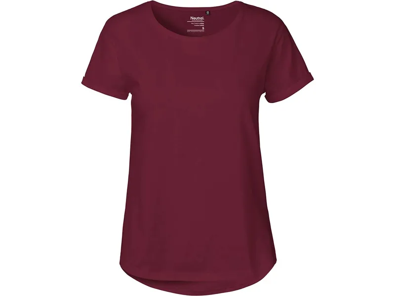 Neutral Doppelpack Neutral® Ladies Roll Up Sleeve T-Shirt, Bordeaux, – Produktbild 1 von 8
