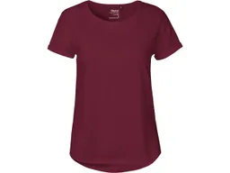 Neutral Neutral Bio-Damen-T-Shirt mit Roll-Up-Ärmeln, bordeaux, Gr. XXL – Produktbild 1 von 1