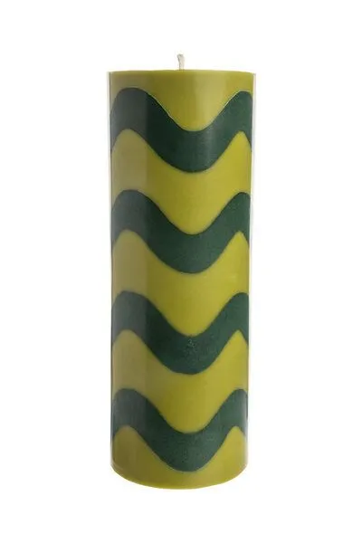 Tranquillo Tranquillo Stumpenkerze GLUMI WAVE, Wax037-grün, – Produktbild 2 von 4
