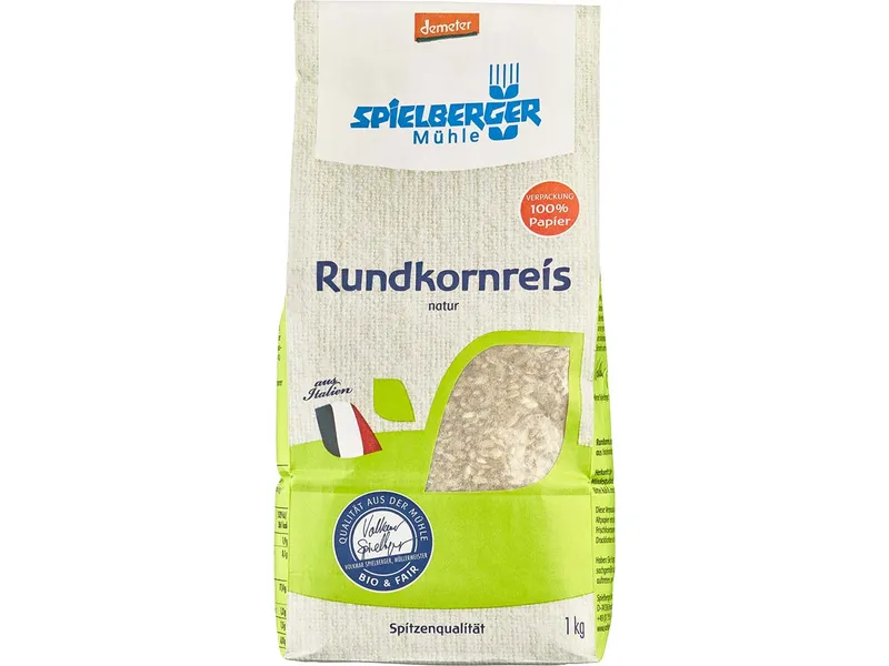 Spielberger Mühle Spielberger Mühle Bio-Rundkornreis natur, 1 kg – Produktbild 1 von 1