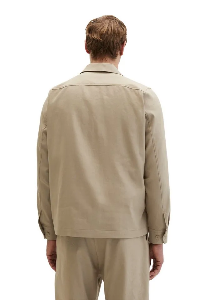Marc O'Polo Marc O'Polo Kurzjacke aus weichem Funktionsleinen, Braun, – Produktbild 3 von 5