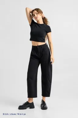 DAWN Damen Jeans MOONDUST Barrel Leg Soft Denim DAWN Bio-Baumwolle – Produktbild 1 von 1