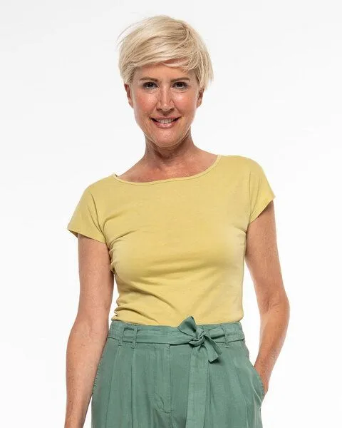 Alma & Lovis Alma & Lovis T-Shirt aus Bio-Baumwolle | Short Pure, Hellgrün, – Produktbild 1 von 4