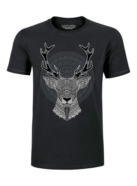 Human Family Human Family Bio T-Shirt Join "Deer" für Herren aus 100% Bio-Baumwolle, Weiss, – Produktbild 2 von 2