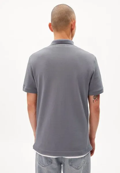ARMEDANGELS ARMEDANGELS FIBRAAS - Herren Polo T-Shirt Regular Fit aus Bio-Baumwolle, Cool antra, – Produktbild 2 von 4