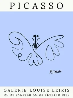 Photocircle Photocircle Poster / Leinwandbild - Picasso Schmetterling – violett – Produktbild 1 von 1
