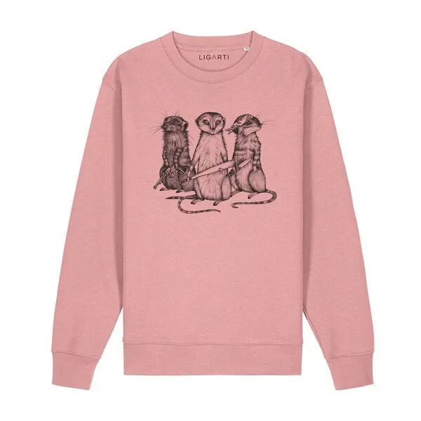 LIGARTI Pullover – Erdmann Gang – LIGARTI Tiermanufaktur, Hellgrau, – Produktbild 3 von 3