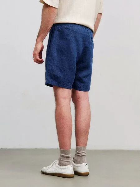 Rotholz Rotholz Herren Shorts - Relaxed Shorts - aus Bio-Baumwolle, Ocean blue (blau), – Produktbild 2 von 4