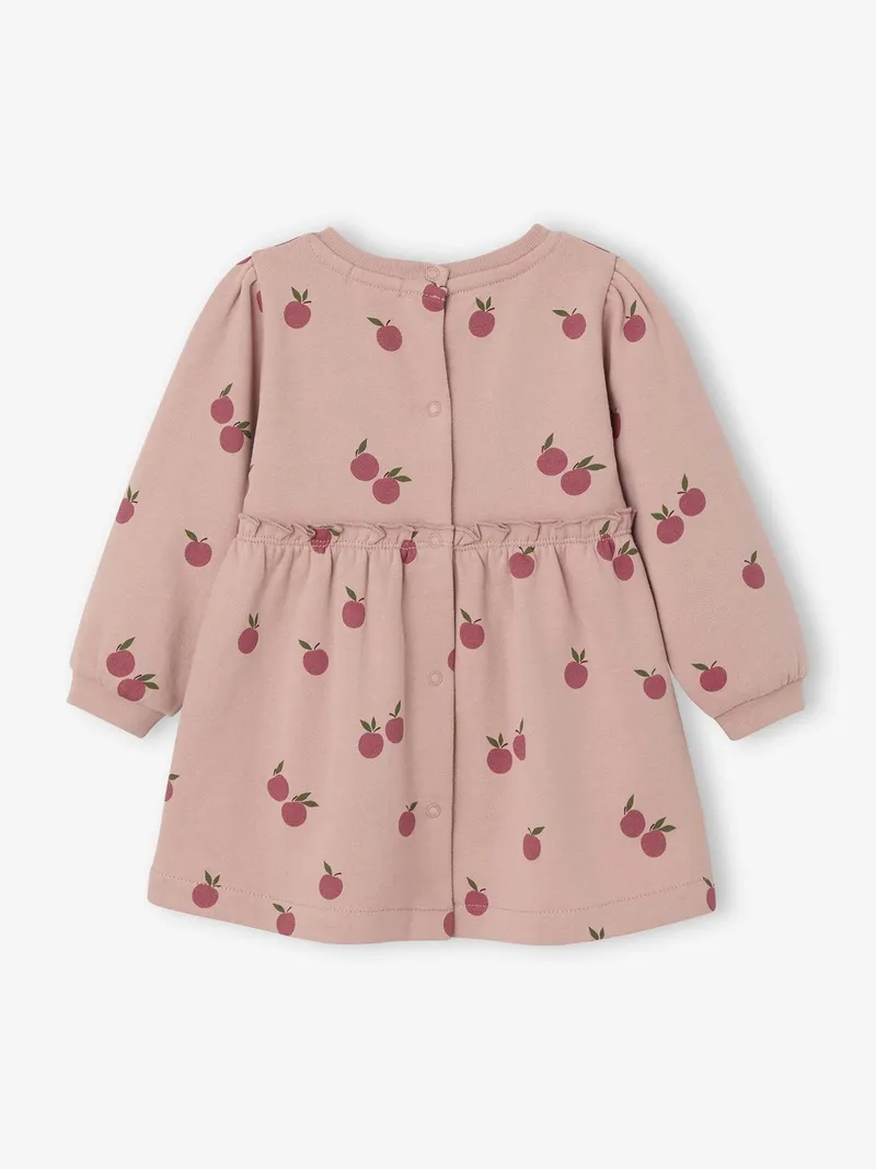 Vertbaudet Mädchen Baby Sweatkleid pudrig, Pudrig rosa, – Produktbild 2 von 4