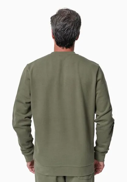 ORGANICATION ORGANICATION SCOTT | Sweatshirt aus Bio-Baumwolle, Olive, – Produktbild 4 von 4