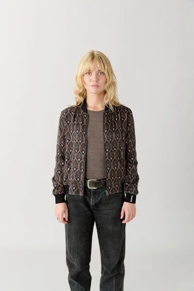 Yahmo Yahmo Cupro/Tencel Ruth Wendejacke, Metropolis/blue (braun), – Produktbild 3 von 4
