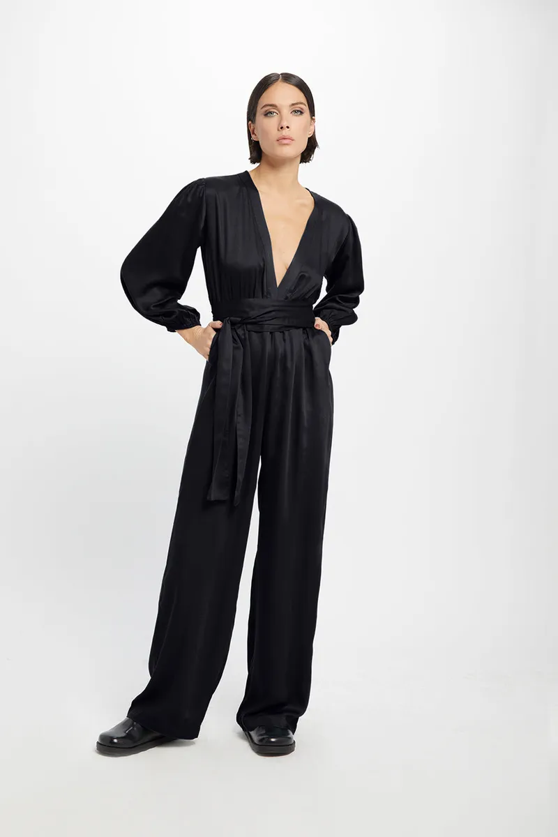 Neu Nomads Neu Nomads Damen vegan Jumpsuit Jolene Schwarz, Schwarz, – Produktbild 1 von 2