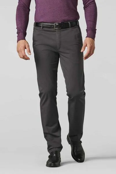 Meyer MEYER Soft Cotton Chino, Grau (anthrazit), – Produktbild 1 von 5