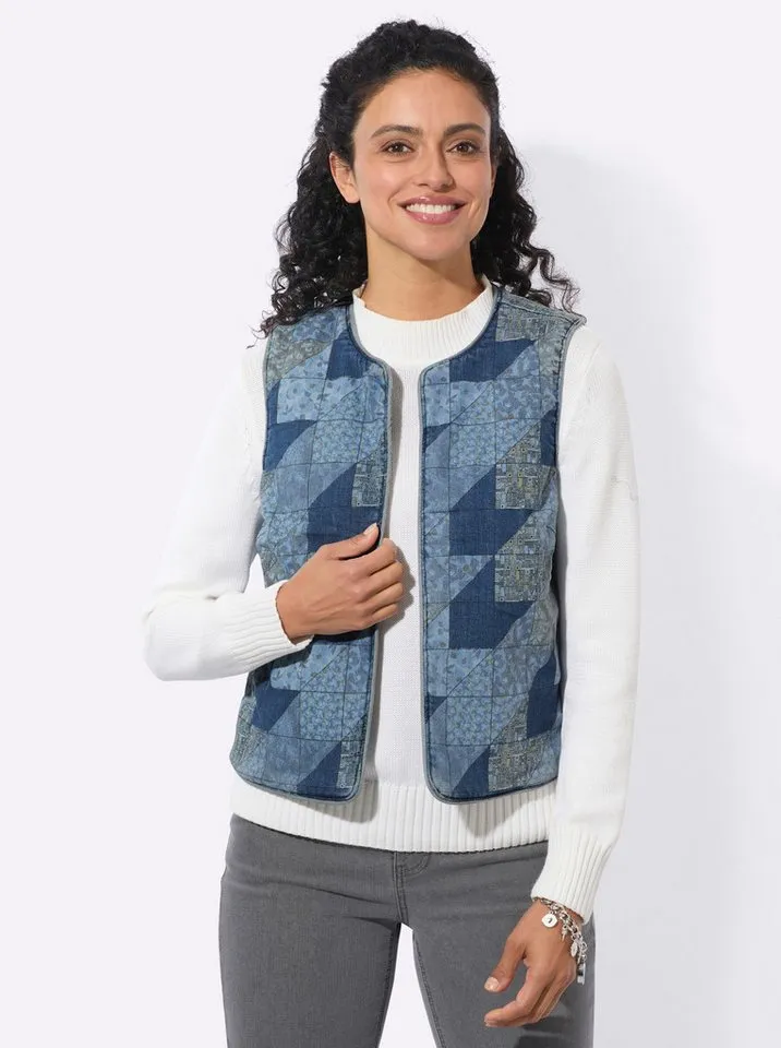 Witt Witt Jerseyweste Wende-Weste, Blau, – Produktbild 3 von 5