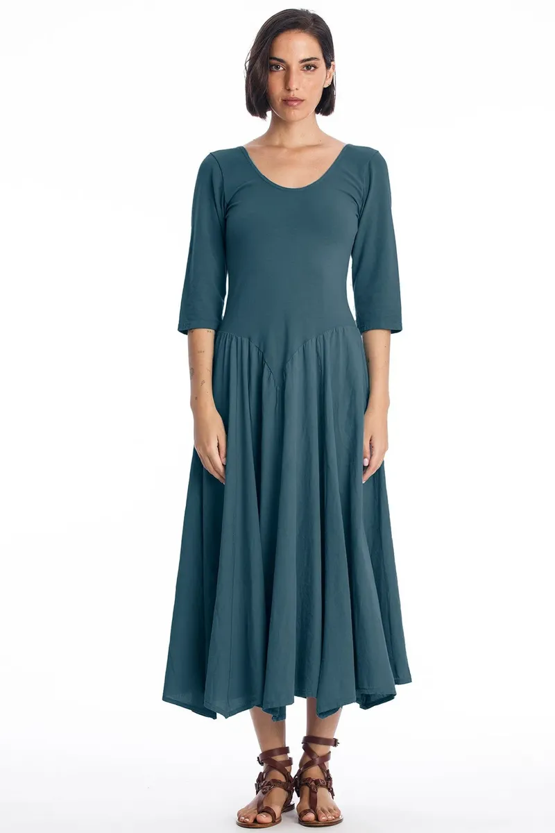 RAVENS VIEW IBIZA RAVENS VIEW IBIZA Damen vegan Kleid Look Ocean Blue, Dunkelblau, – Produktbild 1 von 1