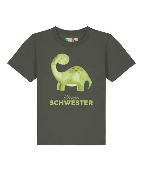 watabout.kids watabout.kids T-Shirt Kinder Dinosaurier 04 Kleine Schwester, Khaki, – Produktbild 1 von 2
