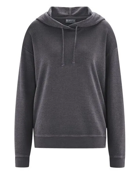 HempAge HempAge Damen Sweat-Hoodie mit Kapuze Hanf/Bio-Baumwolle, Anthrazit (grau), – Produktbild 1 von 4