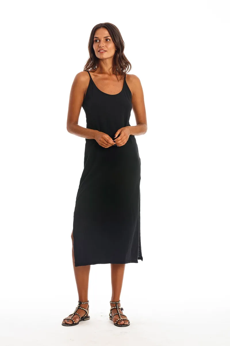 RAVENS VIEW IBIZA RAVENS VIEW IBIZA Damen vegan Kleid Rhea Black, Schwarz, – Produktbild 2 von 2
