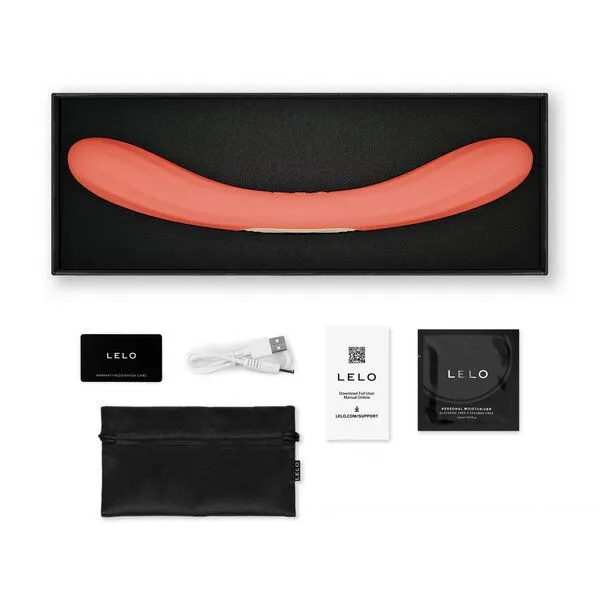 LELO Doppelvibrator - LELO BOOMERANG, Orange, – Produktbild 3 von 4
