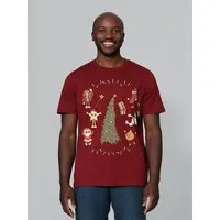 watapparel watapparel T-Shirt Unisex Christmas 2024, Burgundy, – Produktbild 1 von 1